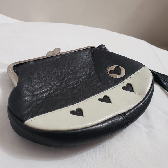 Queen of Hearts Black &White Vintage Wristlet Mini - Picture 2 of 7